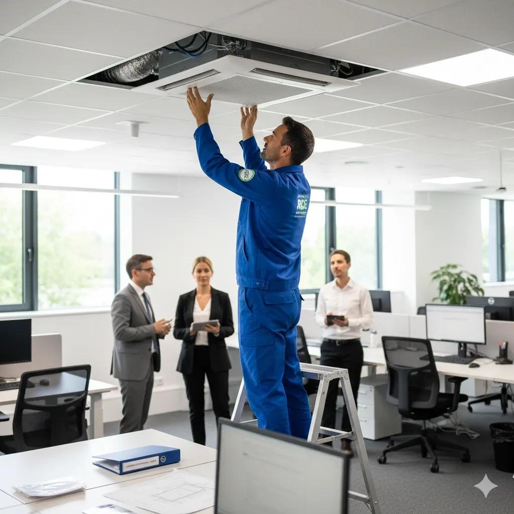 climatisation réversible pour bureaux et locaux professionnels