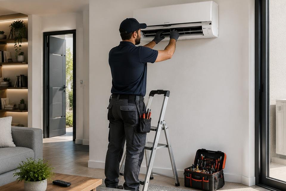 installation de climatisation réversible pour particuliers