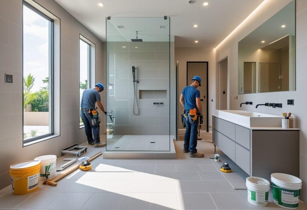 rénovation et modernisation des installations sanitaires
