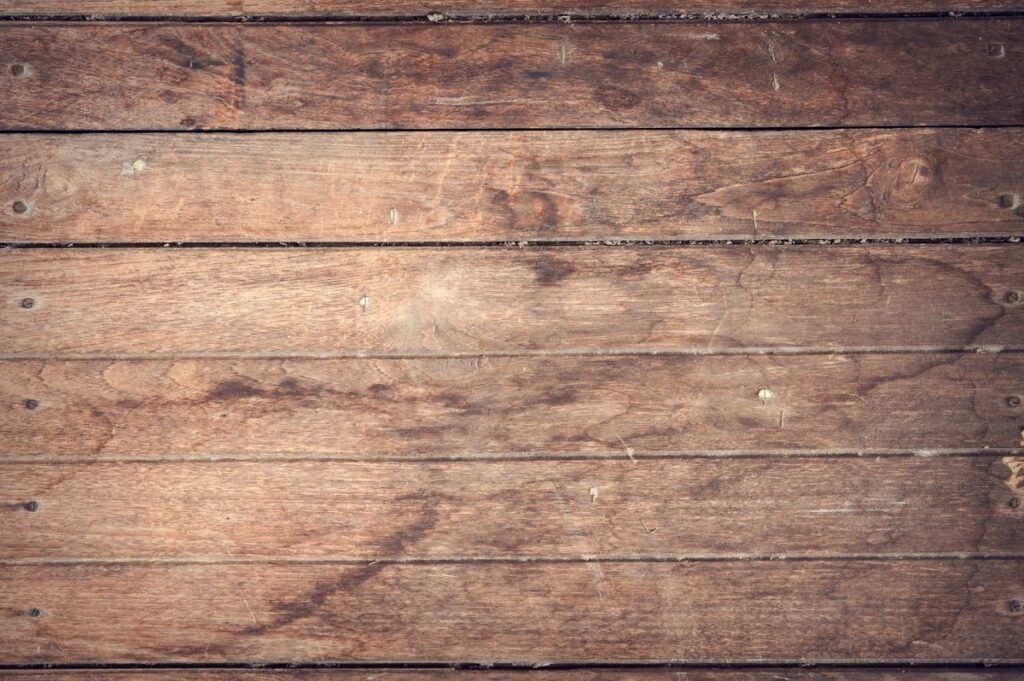 Sol en parquet bois rénové