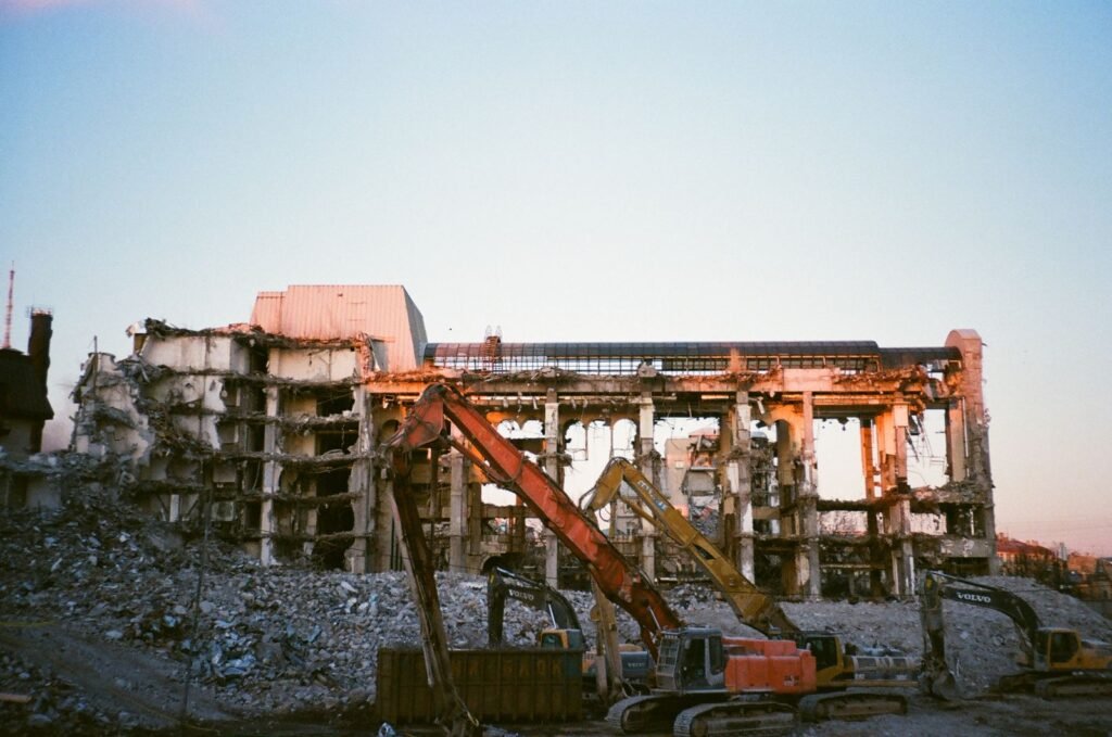 Démolition d'un bâtiment