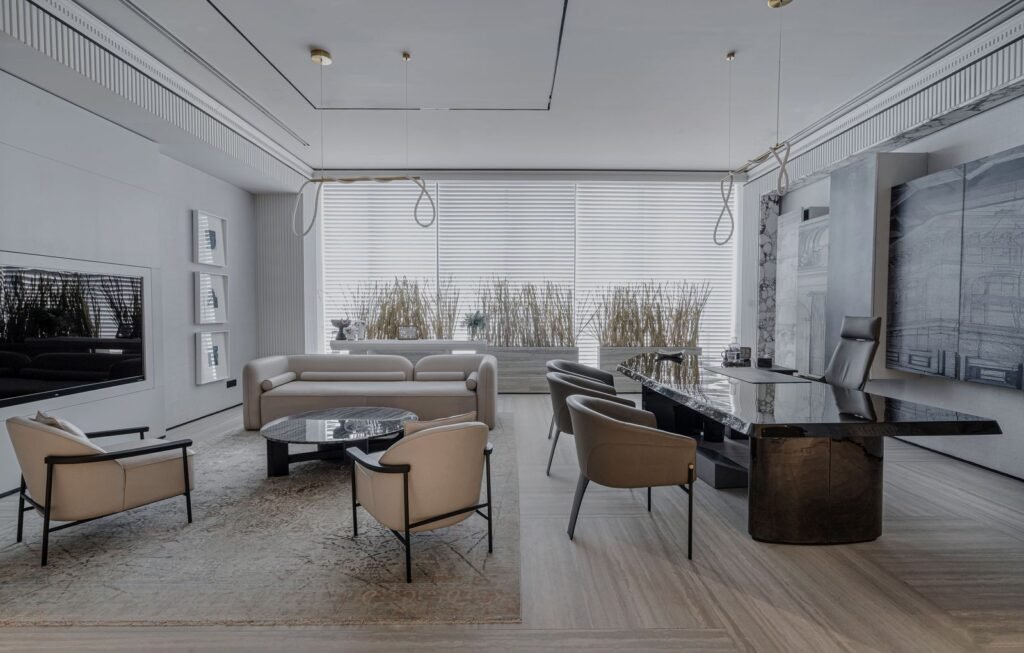 Intérieur de bureau moderne et design